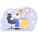 پیش‌نمایش فایل unhappy-businessman-working-hard-11074133 از پک مفهوم کسب و کار