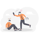 پیش‌نمایش فایل aggressive-men-office-workers-put-up-fight-with-shoe-attack-his-co-worker-in-office-11177653 از پک مفهوم کسب و کار