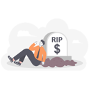 پیش‌نمایش فایل businessman-crying-at-money-grave-11177668 از پک مفهوم کسب و کار