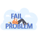 پیش‌نمایش فایل businessman-carry-word-problem-and-fail-11472492 از پک کسب و کار