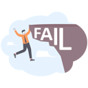 پیش‌نمایش فایل businessman-hanging-on-edge-of-fail-word-11472494 از پک کسب و کار