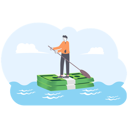 پیش‌نمایش فایل businessman-rowing-on-dollar-boat-in-ocean-11472480 از پک کسب و کار