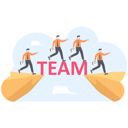 پیش‌نمایش فایل business-team-assemble-bridge-over-gap-across-gap-top-cliff-11500240 از پک کسب و کار
