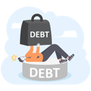 پیش‌نمایش فایل businessman-attack-with-heavy-debt-tax-11500222 از پک کسب و کار
