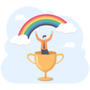 پیش‌نمایش فایل businessman-on-trophy-cup-for-goal-achievement-11500219 از پک کسب و کار