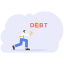 پیش‌نمایش فایل businessman-can-not-break-debt-barrier-11533964 از پک کسب و کار