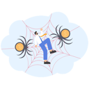 پیش‌نمایش فایل businessman-trapped-on-spider-web-11533955 از پک کسب و کار
