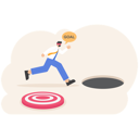 پیش‌نمایش فایل blindfold-businessman-walking-into-hole-11533994 از پک مالی کسب و کار