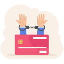 پیش‌نمایش فایل businessman-hand-with-credit-card-debt-hand-chained-11534008 از پک مالی کسب و کار