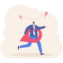 پیش‌نمایش فایل business-man-carry-large-map-pointer-11612012 از پک کسب و کار
