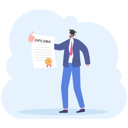 پیش‌نمایش فایل businessman-holding-diploma-degree-11612014 از پک کسب و کار