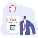 پیش‌نمایش فایل businessman-holding-tax-return-document-11612062 از پک کسب و کار