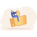 پیش‌نمایش فایل businessman-on-thumbs-up-11612668 از پک کسب و کار