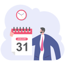 پیش‌نمایش فایل businessman-showing-calendar-11612065 از پک کسب و کار