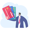 پیش‌نمایش فایل businessman-showing-credit-cards-11613006 از پک کسب و کار