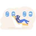 پیش‌نمایش فایل businessman-sitting-in-airplanes-in-business-class-11612669 از پک کسب و کار