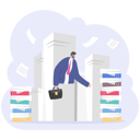 پیش‌نمایش فایل businessman-stuck-in-piles-of-papers-11612667 از پک کسب و کار