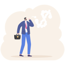 پیش‌نمایش فایل businessman-thinking-about-money-11612064 از پک کسب و کار
