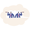 پیش‌نمایش فایل businessman-using-telescope-looking-for-success-11612675 از پک کسب و کار