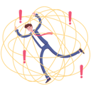 پیش‌نمایش فایل man-trapped-in-a-complicated-thread-11965735 از پک طراحی موبایل و وب‌سایت