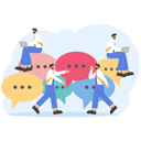 پیش‌نمایش فایل online-meeting-work-form-home-12080780 از پک مفهوم یادگیری الکترونیکی