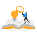 پیش‌نمایش فایل businessman-finding-data-from-book-12497849 از پک مفهوم بازاریابی