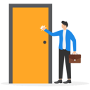 پیش‌نمایش فایل businessman-knocking-door-of-opportunities-12497841 از پک مفهوم بازاریابی