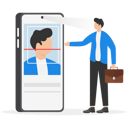 پیش‌نمایش فایل businessman-scans-his-face-for-authorization-12497875 از پک مفهوم بازاریابی