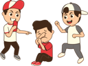 پیش‌نمایش فایل boys-bully-new-comer-in-student-area-12322624 از پک قلدری