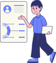 پیش‌نمایش فایل businessman-selects-new-employee-profile-for-job-12321783 از پک کسب و کار