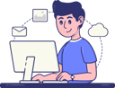 پیش‌نمایش فایل businessman-works-remotely-12321779 از پک کسب و کار