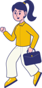 پیش‌نمایش فایل businesswoman-running-late-for-office-12321786 از پک کسب و کار