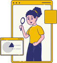 پیش‌نمایش فایل businesswoman-works-on-market-data-information-12321788 از پک کسب و کار