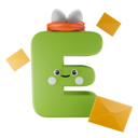 پیش‌نمایش فایل e-alphabet-4863654 از پک الفبا و اعداد