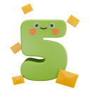 پیش‌نمایش فایل five-number-4863647 از پک الفبا و اعداد