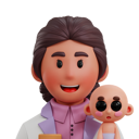 پیش‌نمایش فایل paediatrician-6630445 از پک حرفه سلامت