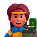 پیش‌نمایش فایل cashier-6853623 از پک مسیر شغلی شغل آواتار