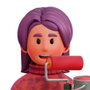 پیش‌نمایش فایل female-painter-6853613 از پک مسیر شغلی شغل آواتار