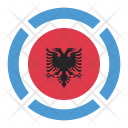 پیش‌نمایش فایل albania-35 از پک رنگ پرچم کشور