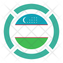 پیش‌نمایش فایل uzbekistan-35 از پک رنگ پرچم کشور