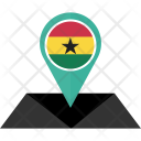 پیش‌نمایش فایل ghana-49 از پک نقشه پرچم کشور