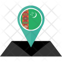 پیش‌نمایش فایل turkmenistan-13 از پک نقشه پرچم کشور