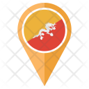 پیش‌نمایش فایل bhutan-10 از پک موقعیت نقشه پرچم کشور