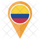 پیش‌نمایش فایل colombia-40 از پک موقعیت نقشه پرچم کشور