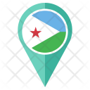 پیش‌نمایش فایل djibouti-46 از پک موقعیت نقشه پرچم کشور