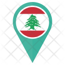 پیش‌نمایش فایل lebanon-40 از پک موقعیت نقشه پرچم کشور
