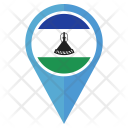 پیش‌نمایش فایل lesotho-45 از پک موقعیت نقشه پرچم کشور
