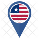 پیش‌نمایش فایل liberia-45 از پک موقعیت نقشه پرچم کشور