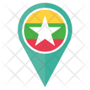 پیش‌نمایش فایل myanmar-38 از پک موقعیت نقشه پرچم کشور