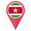 پیش‌نمایش فایل suriname-34 از پک موقعیت نقشه پرچم کشور